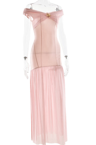 Off-Shoulder Evening Dress