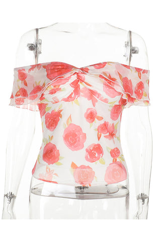 Floral Off-the-Shoulder Cami Top