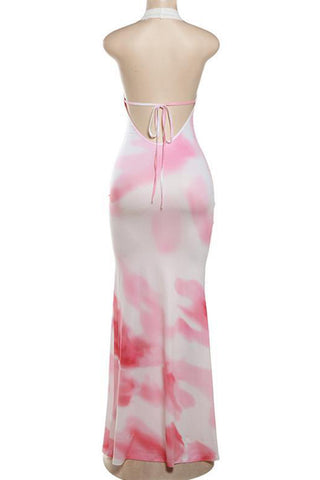 Halter Maxi Casual Dress