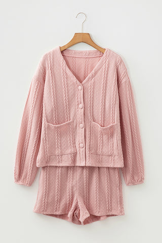 Button-Up Lounge Short Set