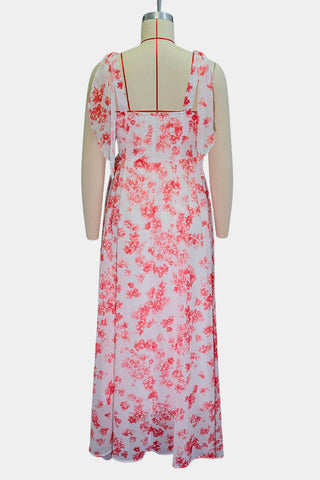 Floral Ruffled Maxi Dress