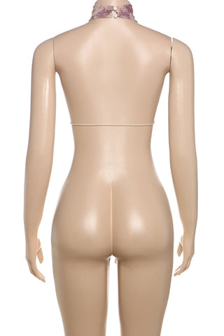 Halter Neck Tie-Waist Tank Top