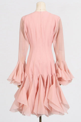 Flared Sleeve Casual Dress