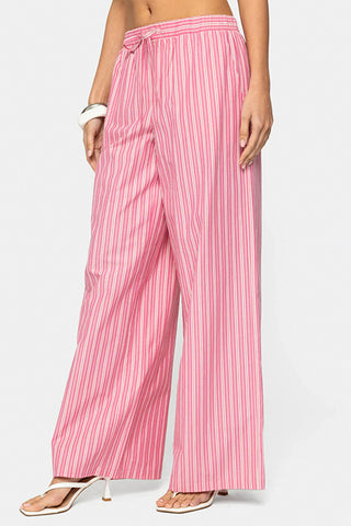 Striped Drawstring Pajama Pants