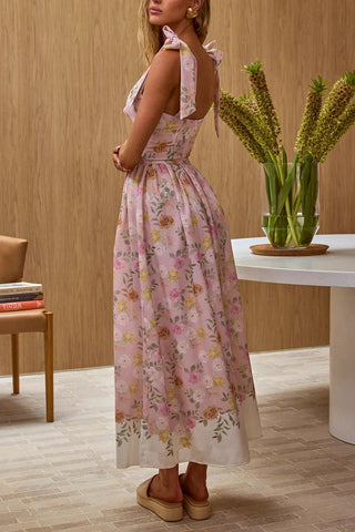Floral Sleeveless Midi Dress