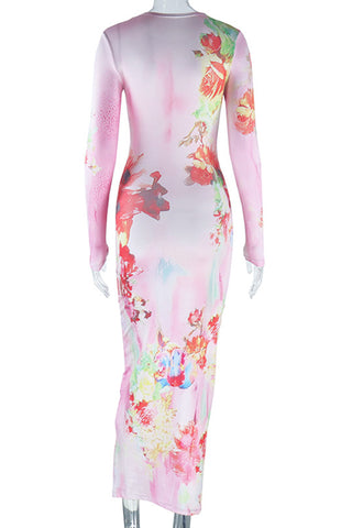 Floral Long Sleeve Dress