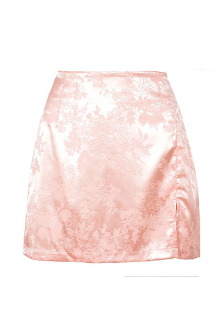 Floral Jacquard Pencil Skirt