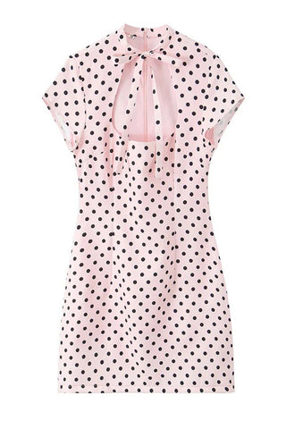 Bow-Tie Cutout Evening Dress