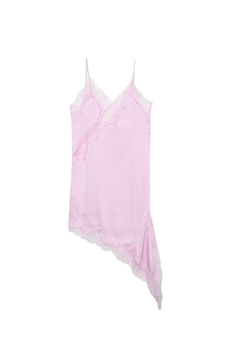 Lace-Trim Asymmetrical Cami Top