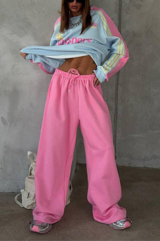 Casual Logo-Print Pants Set