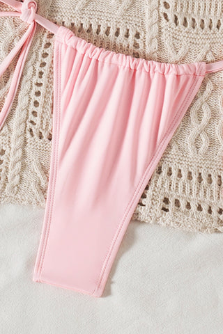 Floral Appliqué Bikini Set