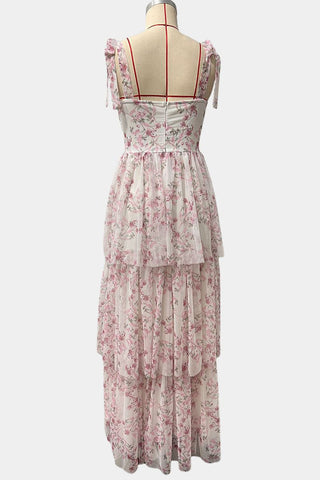 Floral Layered Casual Dress