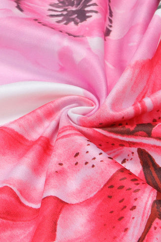 One-Shoulder Floral Pants Set