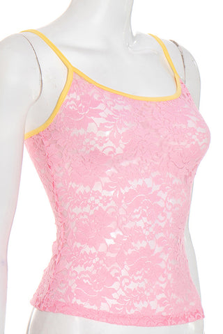 Lace Trim Camisole Top