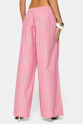 Striped Drawstring Pajama Pants