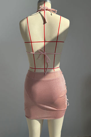 Chic Bikini Set with Mini Skirt Cover-Up