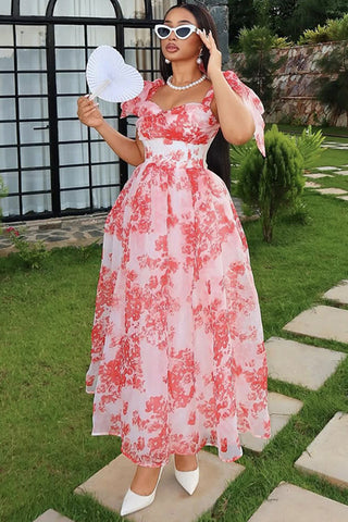 Floral Ruffled Maxi Dress