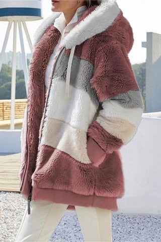 Cozy Hooded Faux Fur Jacket