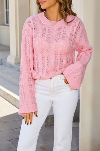 Cable Knit Casual Sweater