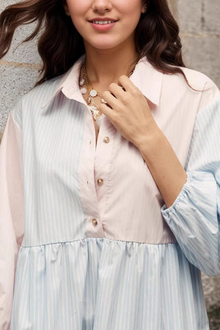 Button-Front Casual Dress