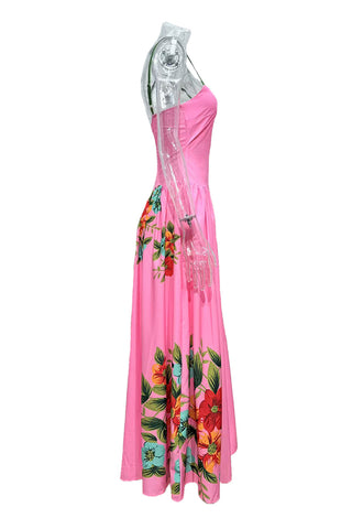 Floral Accent Maxi Dress