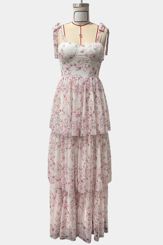 Floral Layered Casual Dress