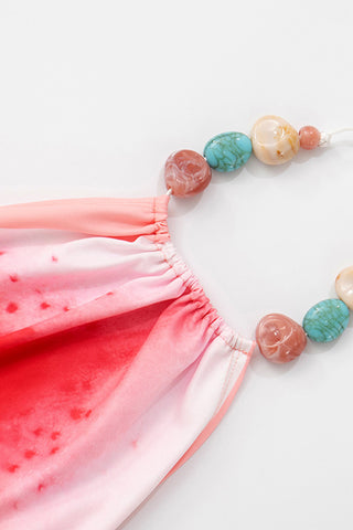 Floral Print Halter Neck Tank Top