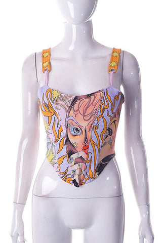 Artistic Print Camisole Top