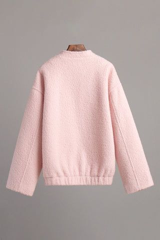 Textured Open-Front Jacket