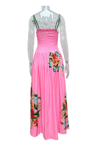 Floral Accent Maxi Dress