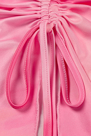 Strapless Ruched Skirt Set