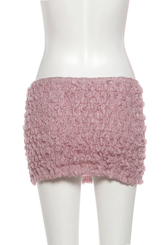 Strapless Top Ruched Skirt Set