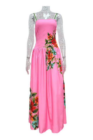 Floral Accent Maxi Dress
