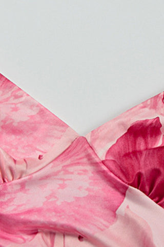 Floral Print Spaghetti Strap Dress