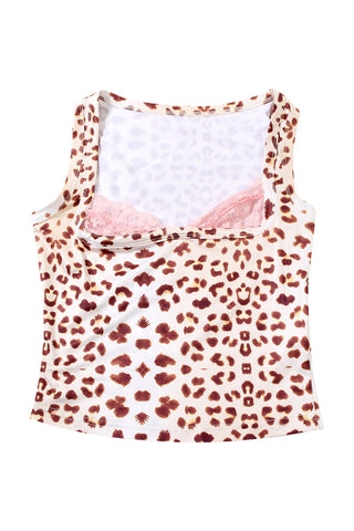 Leopard Print Layered Tank Top