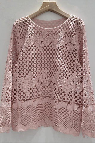 Lace Design Crochet Blouse