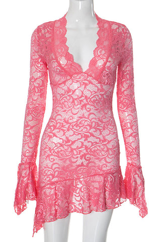 Lace V-Neck Night Out Dress