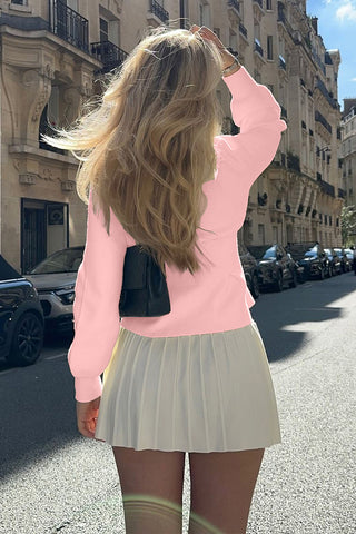 Button Front Long Sleeve Top