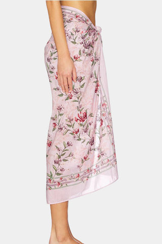 Floral Print Tie-Waist Skirt