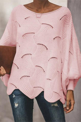 Oversized Knit Sweater with Relaxed Fit