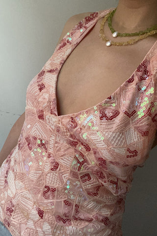 Floral V-Neck Tank Top