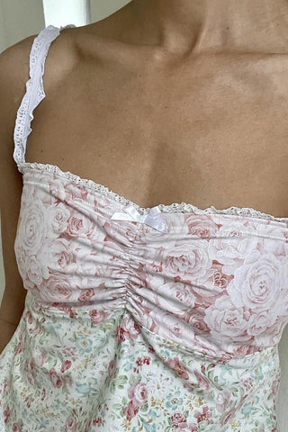 Floral Lace Trim Camisole