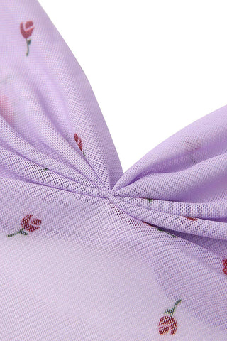 Floral Print Bandana Tank Top