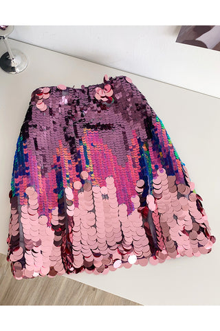 Sequin Night-Out Mini Skirt