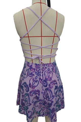 Strappy Floral Mini Dress