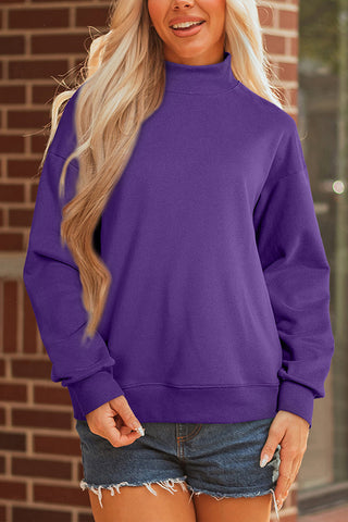 Relaxed Fit High-Neck Sweatshirt
