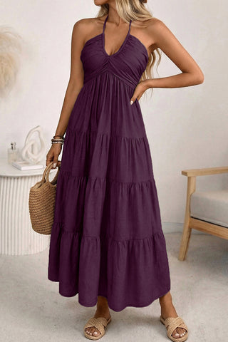 Halter Neck Maxi Dress
