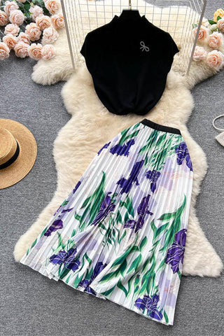 Elegant Skirt and Top Set
