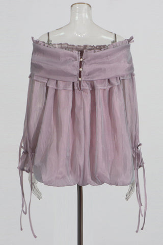 Off-Shoulder Ruffle Blouse