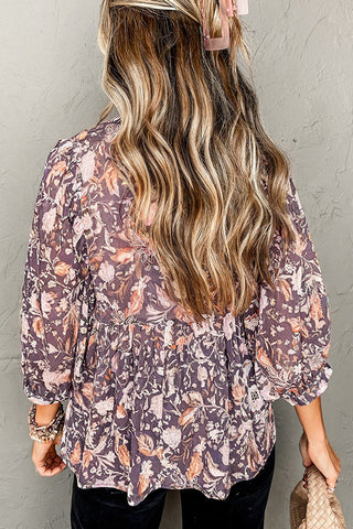 Floral Babydoll Blouse
